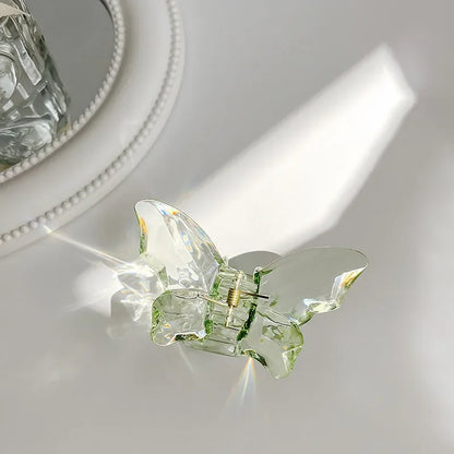 Cute Transparent Butterfly Hair Claw Clips Non Slip - Smarsty