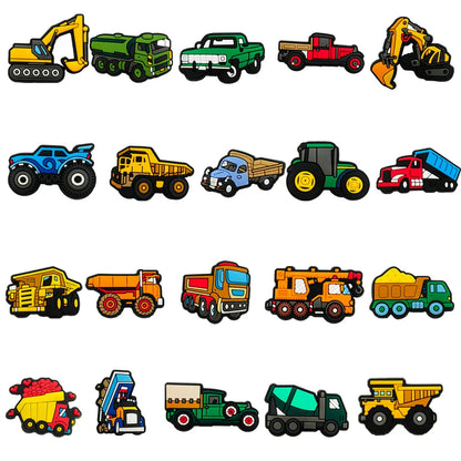 9-20pcs/set Disney Cars Truck Series for Park Shoe Charms Accessories for Classic Clog Shoe Decoration Kids Gifts