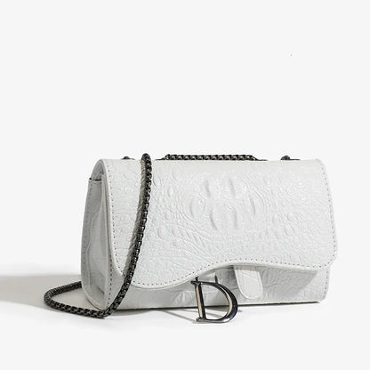 Luxurious Women's Sequined Crossbody Handbag With Chains - Smarsty