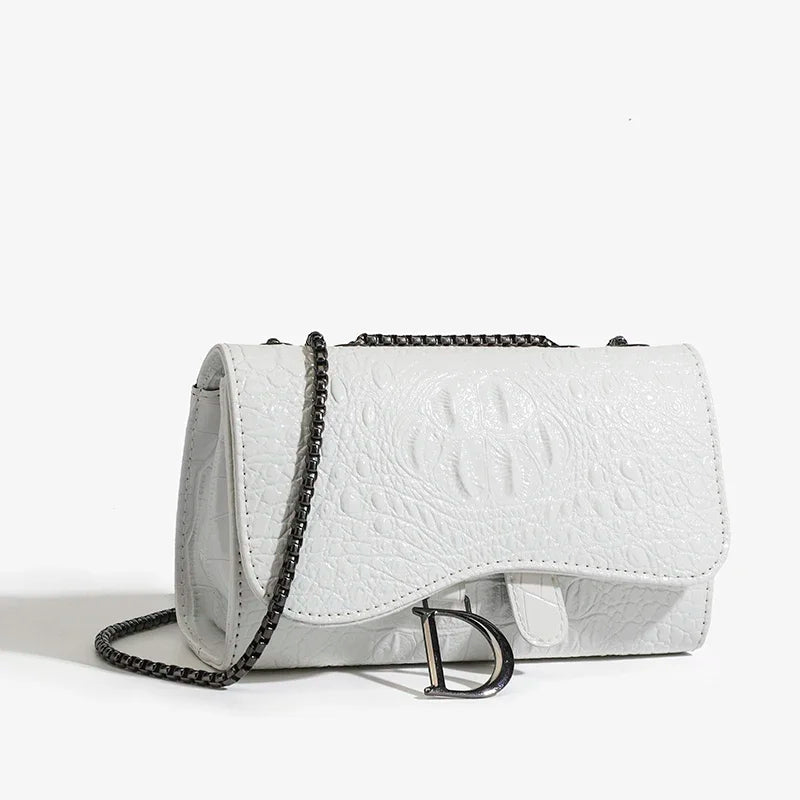 Luxurious Women's Sequined Crossbody Handbag With Chains - Smarsty