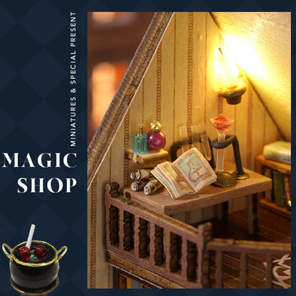 DIY Mini Wooden Doll House Assembly Building Model Pink Princess Villa Architecture Kit 3D Puzzle Dollhouse With Furniture Gifts by Smarsty