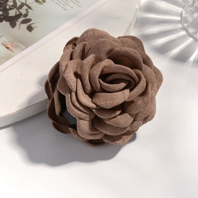 16 Color Rose Flower Hair Claw Clips Medium Secure Grip - Smarsty