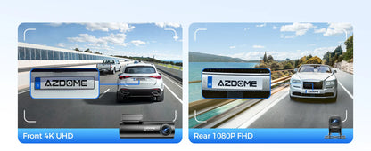 Dual Dash Cam 4K Night Vision With GPS ADAS Parking - Smarsty