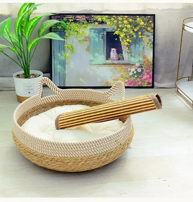 Breathable Summer Cat Bed with Removable Cover - Smarsty