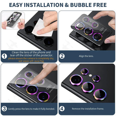 Camera Lens Protector Tempered Glass Shield Anti Smudge for Samsung - Smarsty