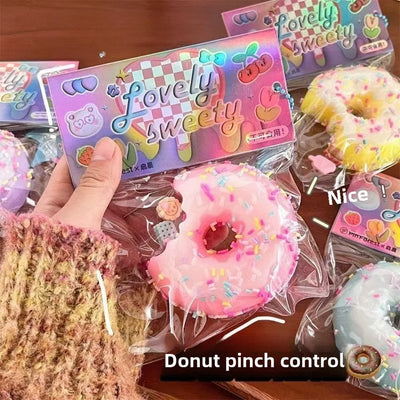 Taba Squishy Cake Doughnut Stress Relief Toy, Extra Large Sensory Fidget Toys for Kids Adults Anxiety Relaxation Squeeze Gift by Smarsty