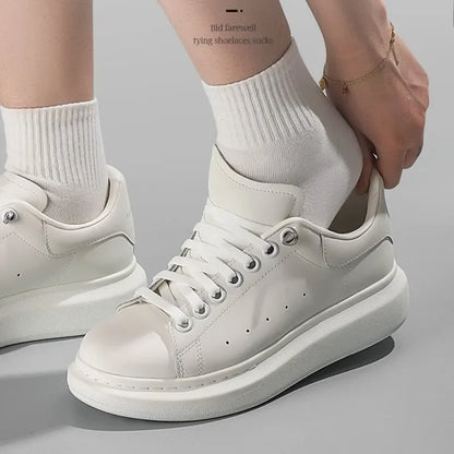 Flat Elastic Shoe Laces Sneakers No Tie Shoelaces for Shoes Tennis Quick Shoelace Clips Without Ties Shoe Accessories Kids Adult - Smarsty