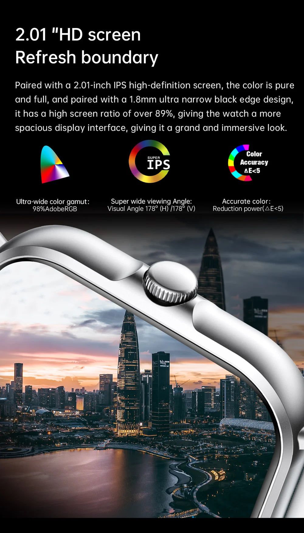 Smartwatch with Bluetooth Call and Music Playback - Smarsty