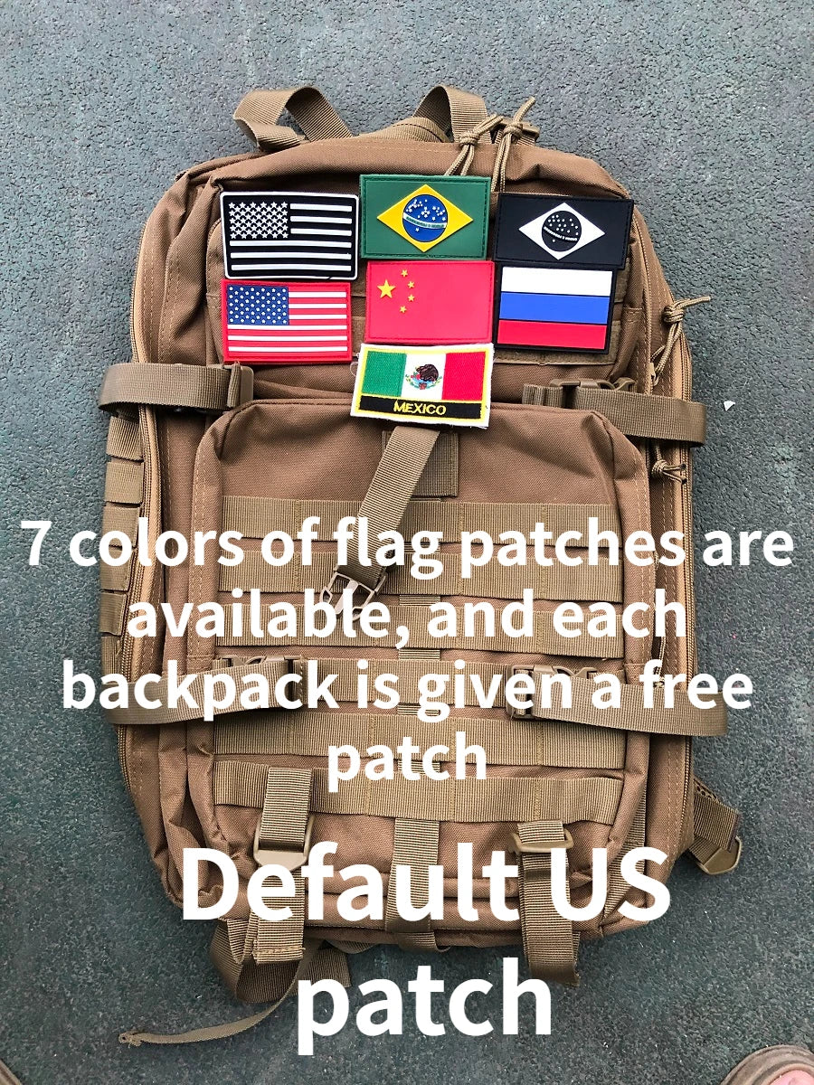 25L/50L Tactical Backpack Bag Hunting MOLLE Backpack GYM For Men EDC Outdoor Hiking Rucksack Witch 2 Bottle Holders - Smarsty