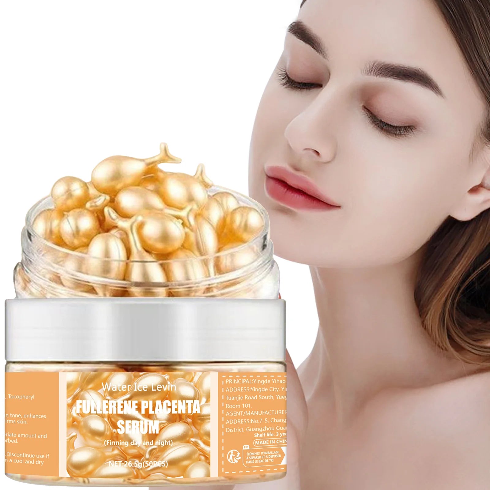 50Pcs Collagen Face Care Capsules Serum Spot Acne Wrinkle Remover Firming Whitening Hyaluronic Acid Essence Skin Care New style - Smarsty