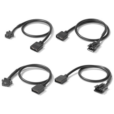1/2PCS 5V 3 Pin / 12V 4 Pin 30cm Motherboard RGB Adapter Conversion Cable for PC Computer LED Light Strip SM Wire Line