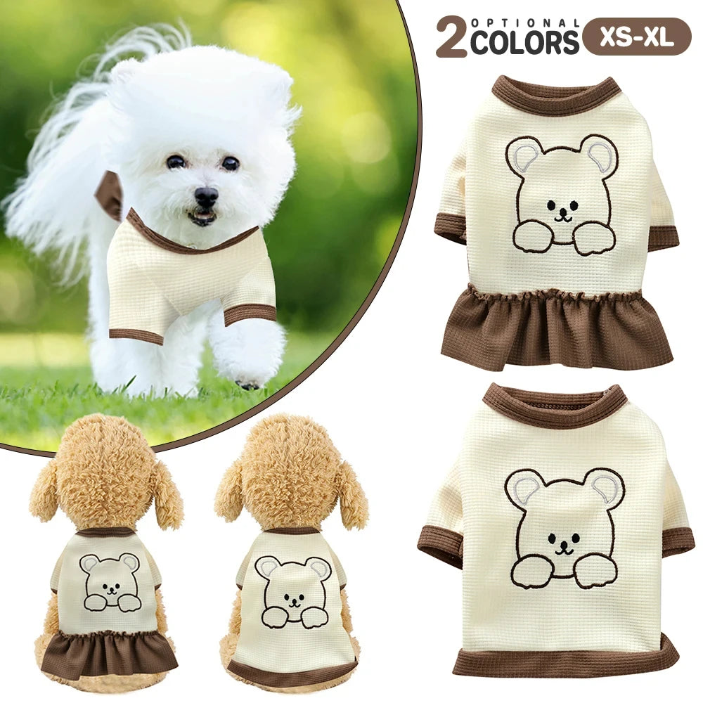 Floral Princess Dress for Small Dogs Summer Wear - Smarsty
