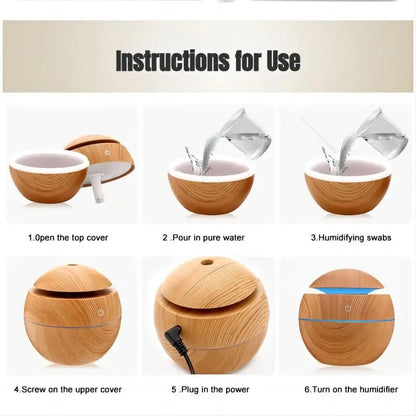 USB Essential Oil Diffuser with High Humidification Capacity - Smarsty