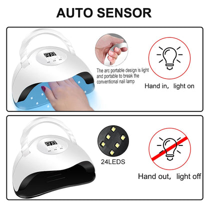 Nail Gel Polish Kit With LED Lamp 27 Colors - Smarsty