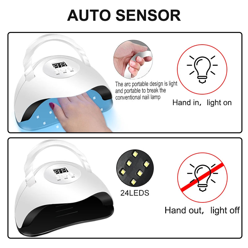 Nail Gel Polish Kit With LED Lamp 27 Colors - Smarsty