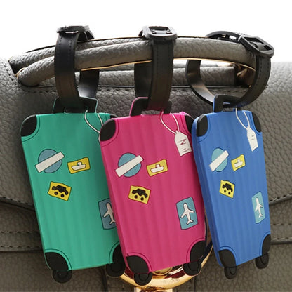 Silicone pattern luggage tag, travel suit identification tag, 3D pattern backpack, PVC hang tag, 3D drip glue - Smarsty