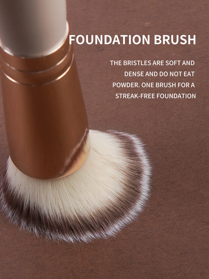 Maange 3Pcs Makeup Brushes and 2Pcs Powder Puffs Set - Smarsty