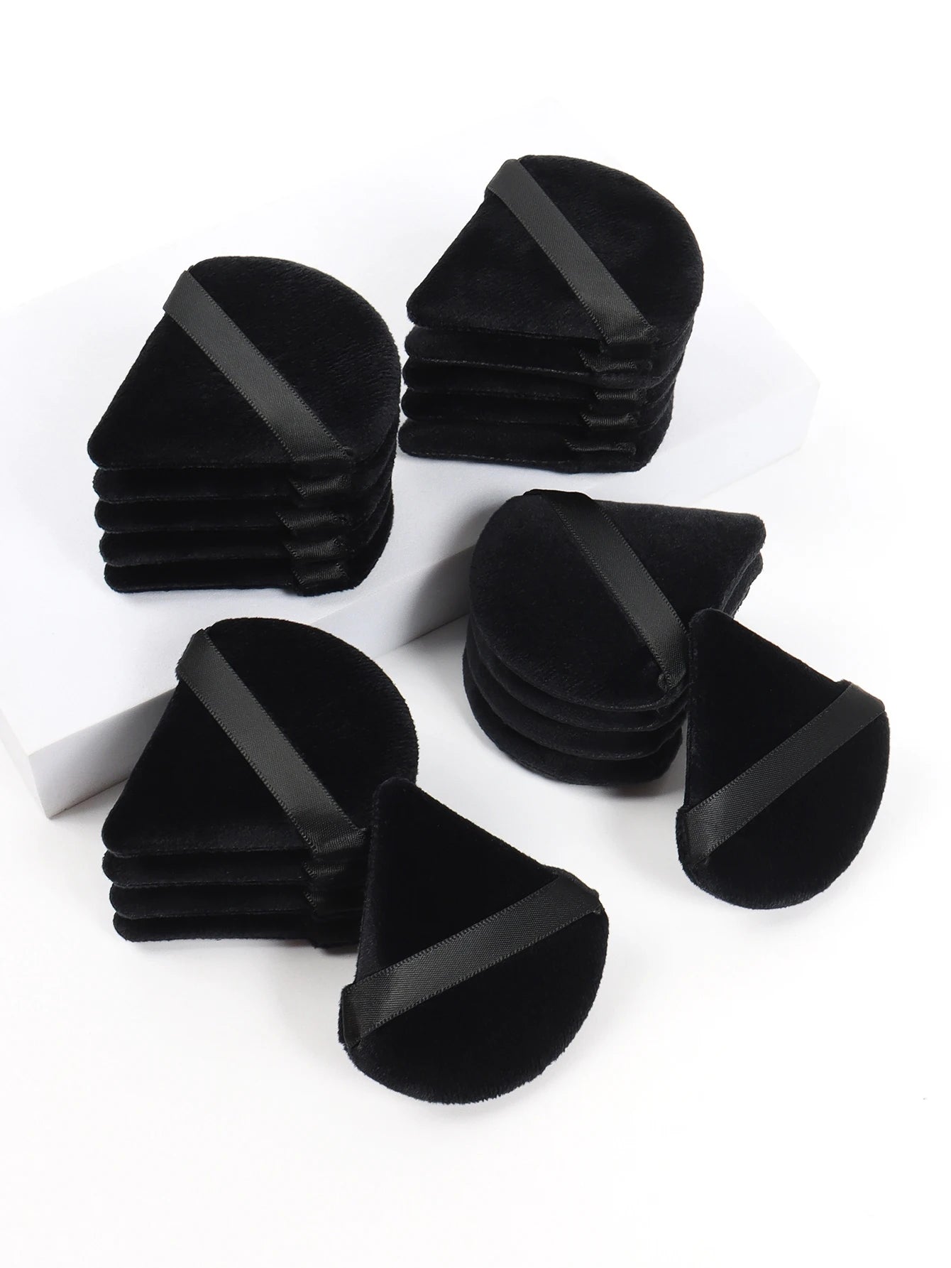 Black Triangle Powder Puff for Flawless Makeup Application - Smarsty