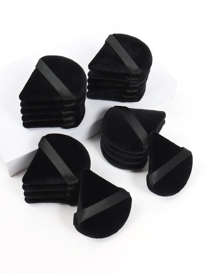 Black Triangle Powder Puff for Flawless Makeup Application - Smarsty