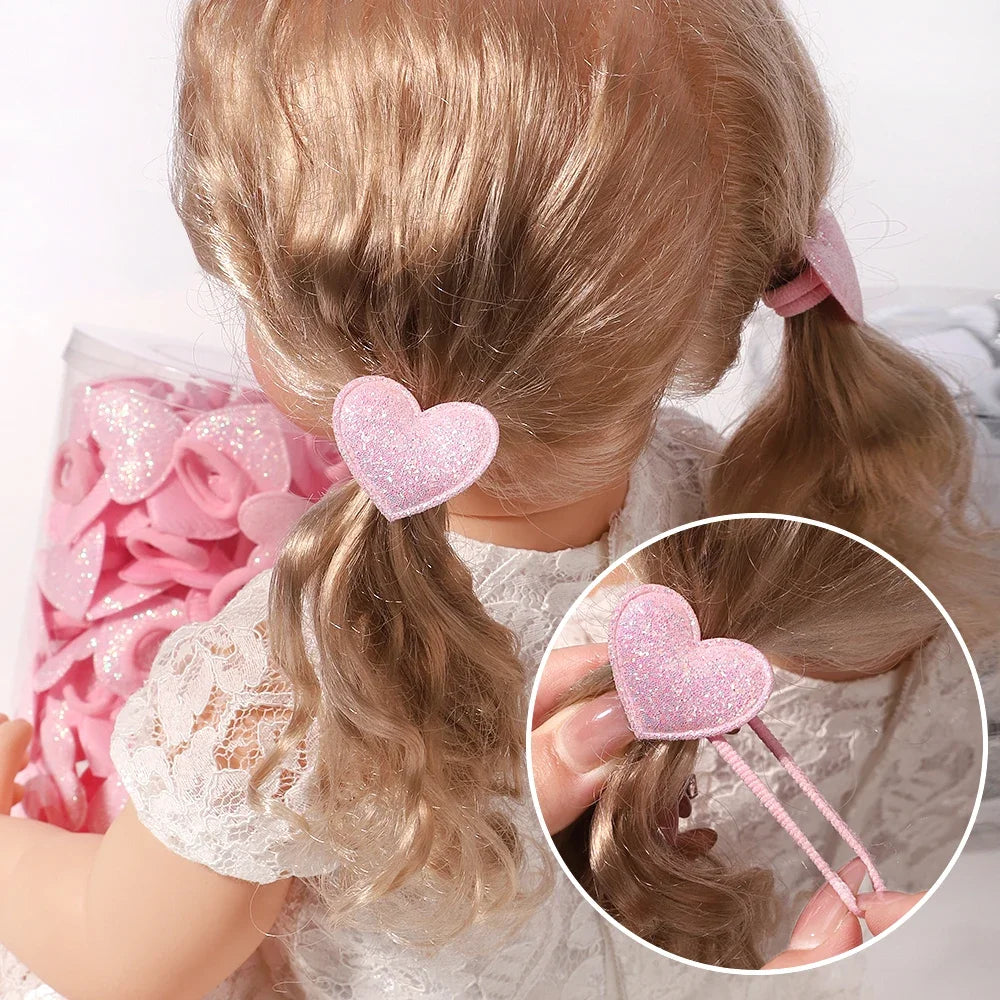 Cute Girls Hair Ties Soft No Harm Ponytail Holders 10Pack - Smarsty