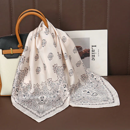 Elegant Silk Floral Hairbands and Neck Scarves - Smarsty