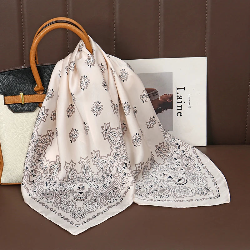 Elegant Silk Floral Hairbands and Neck Scarves - Smarsty
