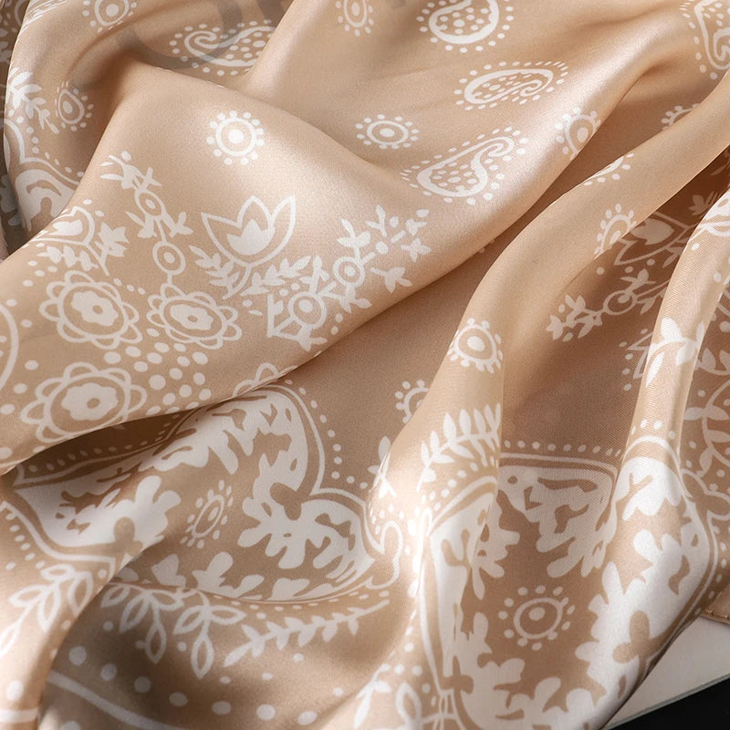 Elegant Silk Floral Hairbands and Neck Scarves - Smarsty