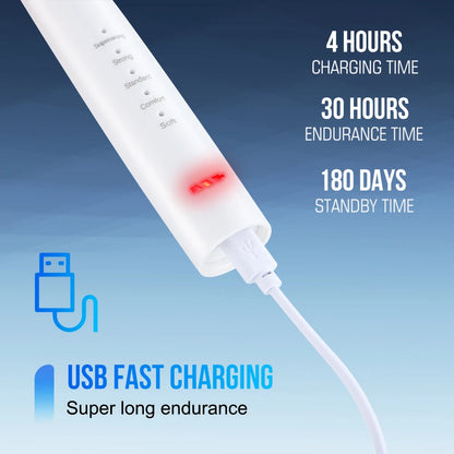 6 in 1 Ultrasonic Dental Cleaner for Effective Plaque Removal - Smarsty