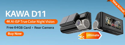 Car Dash Cam 2K Video Recorder With Night Vision WiFi - Smarsty