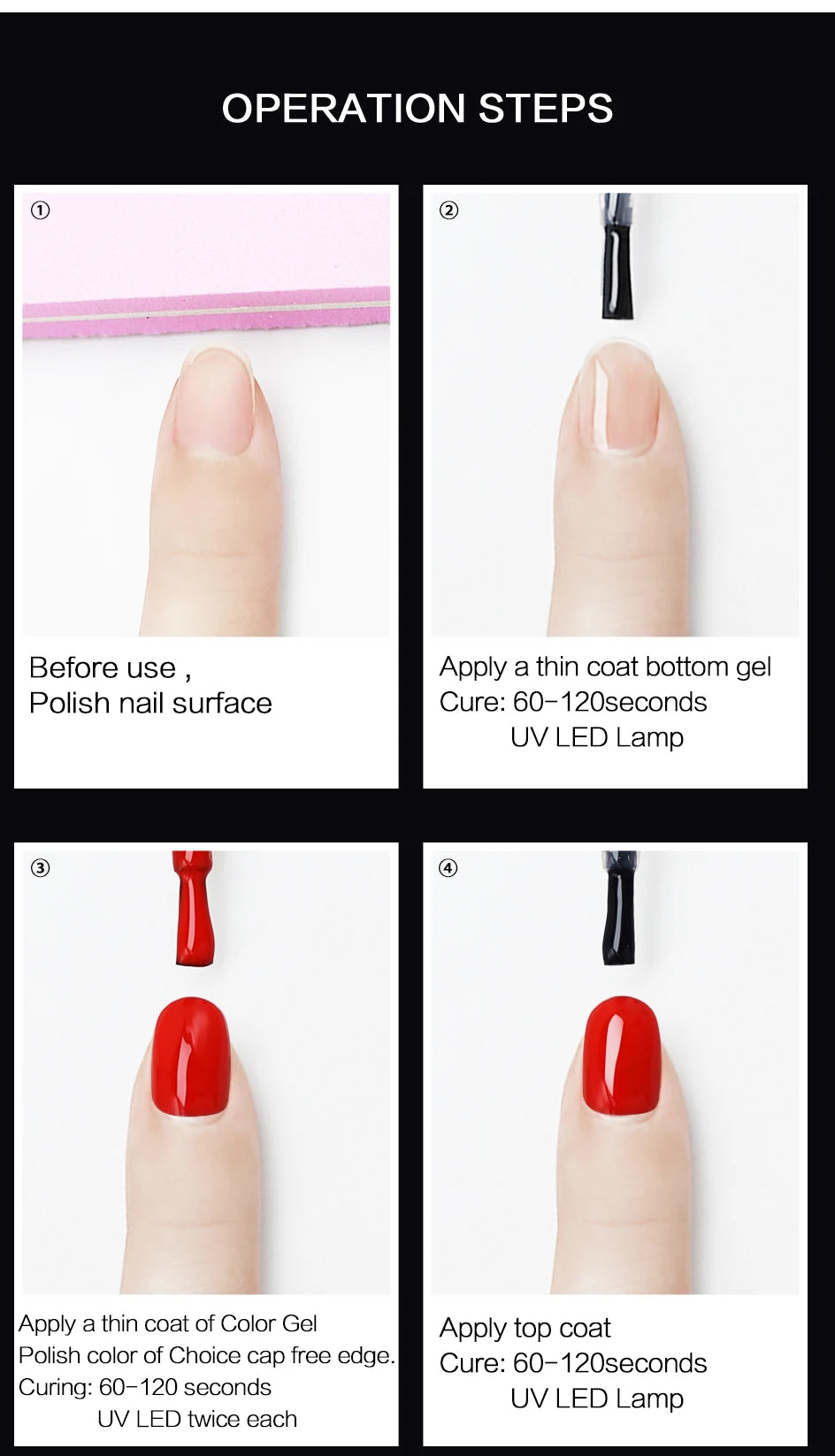 NAILCO 15ml Gel Top Coat and Base Coat for Long-Lasting Shine - Smarsty