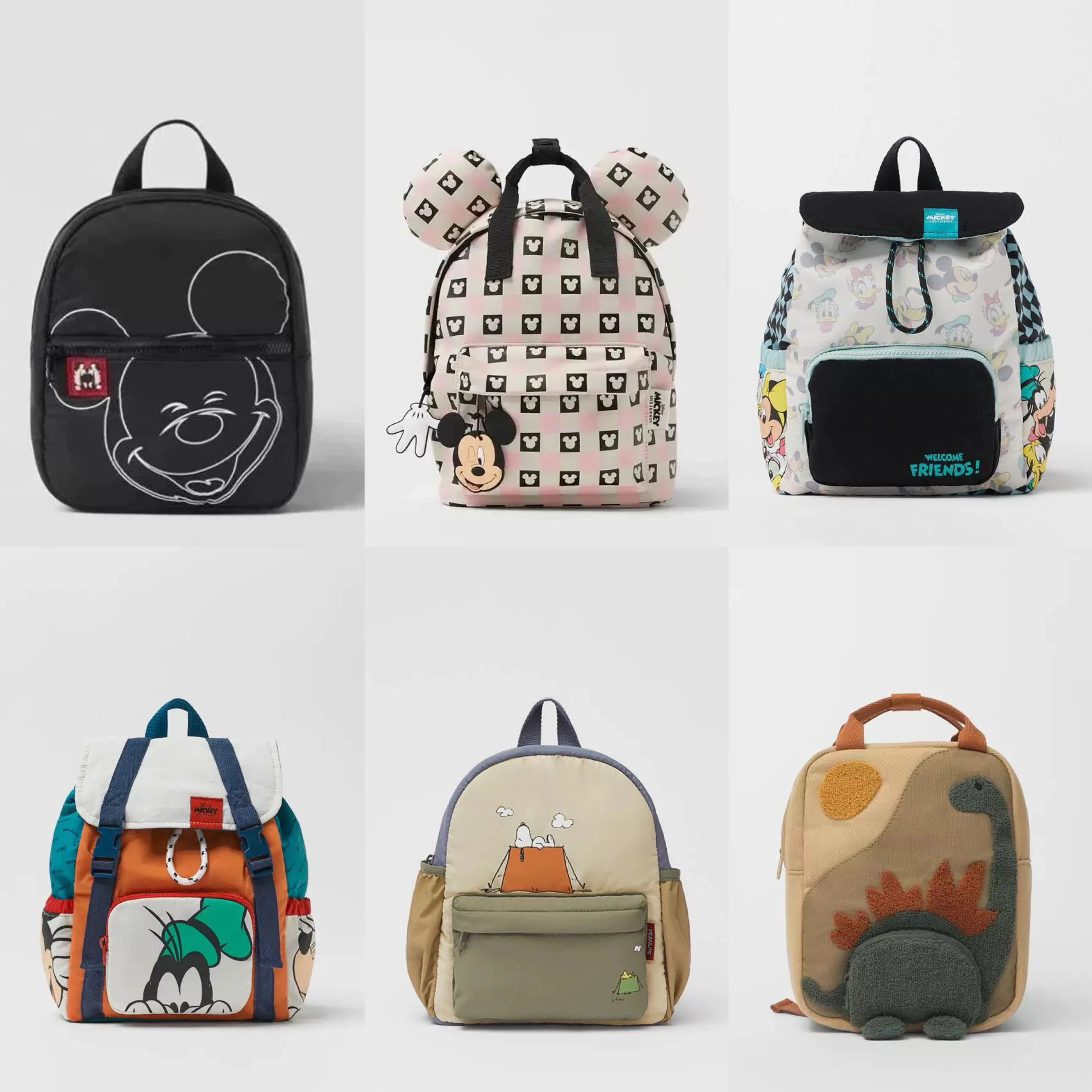 Kids Cartoon Backpack Mickey Mouse For Boys Durable Nylon - Smarsty