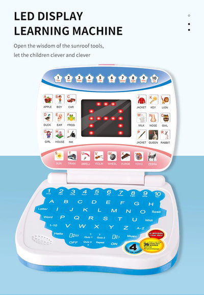 Learning Machine Laptop Computer Child Electronic Preschool Language Education Toys Gift Toddler Kid Developing Cognitive Skills - Smarsty