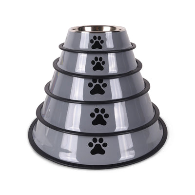 Stainless Steel Dog and Cat Food Bowl Anti-Fall Design - Smarsty