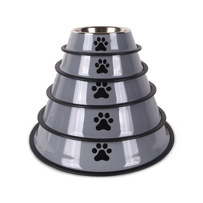 Stainless Steel Dog and Cat Food Bowl Anti-Fall Design - Smarsty