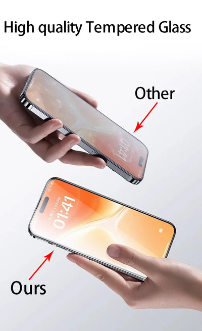 4Pcs Tempered Glass For iPhone 16 15 14 13 12 11 Pro Max Screen Protector For iPhone 7 8 Plus X XS Max XR Protective Glass Film - Smarsty