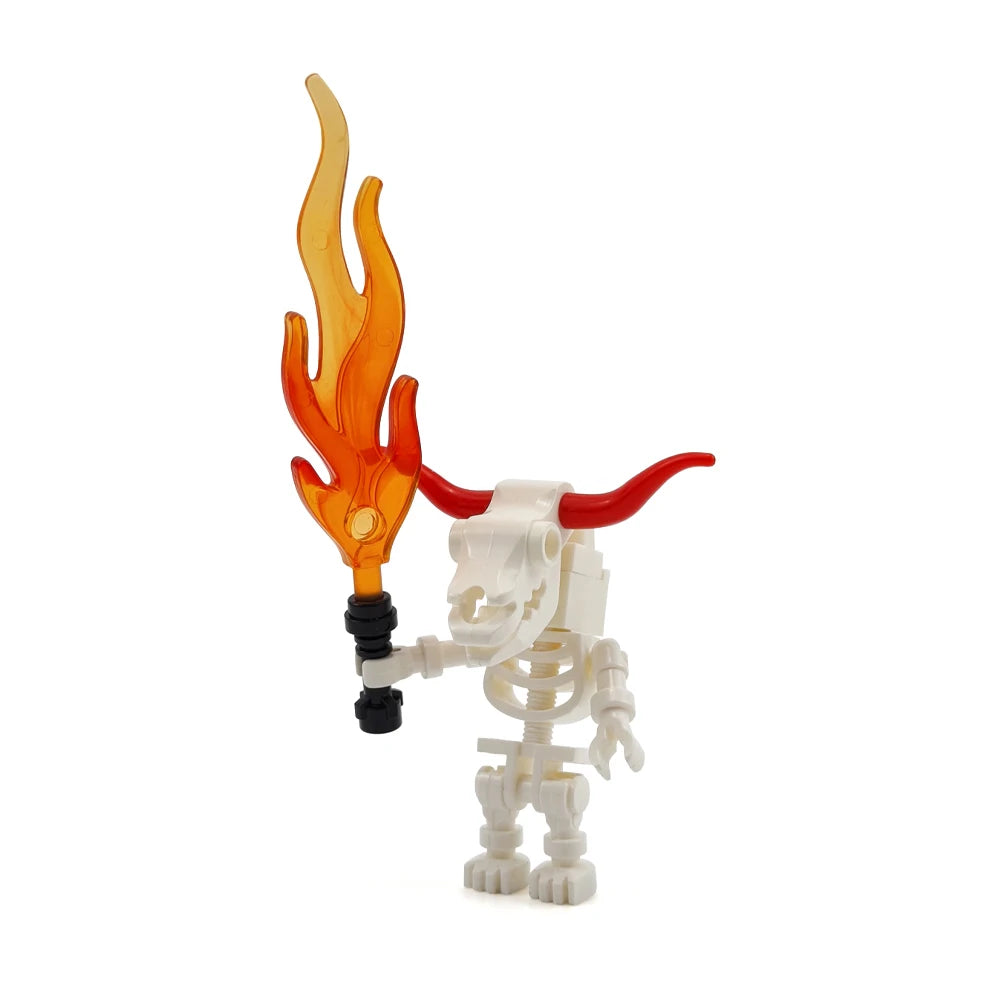 MOC Halloween Skeleton Army Mini Doll Building Blocks DIY Assembled Building Blocks Character Doll Skeleton Horse Ornaments Toy
