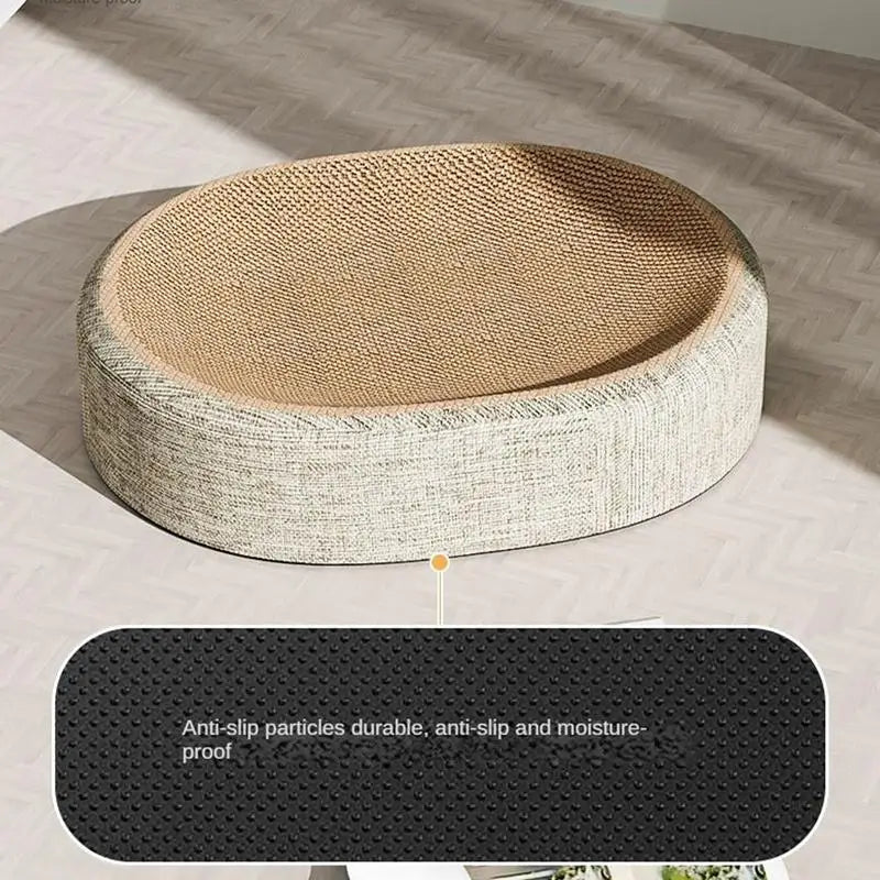 Oval Scratch Pad Cat Bed for Comfort and Play - Smarsty