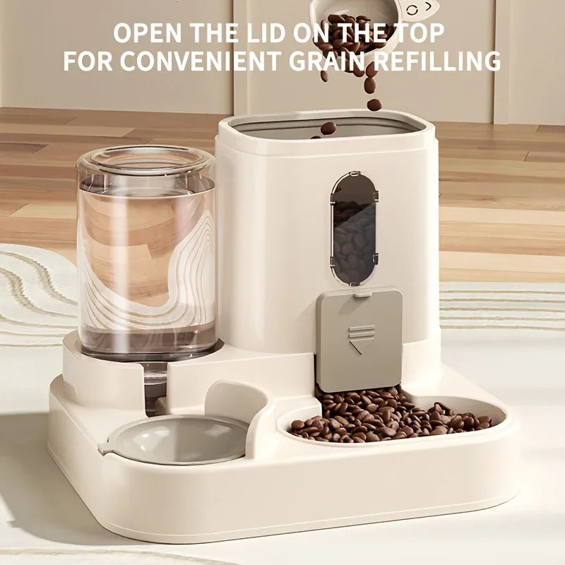 Automatic 2in1 Cat Food and Water Dispenser - Smarsty