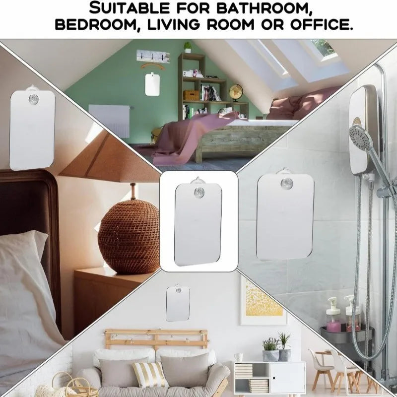 Acrylic Anti Fog Shower Mirror for Shaving and Makeup - Smarsty