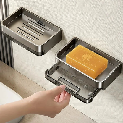 Metal Iron Wall Mounted Soap Dish with Drainage - Smarsty