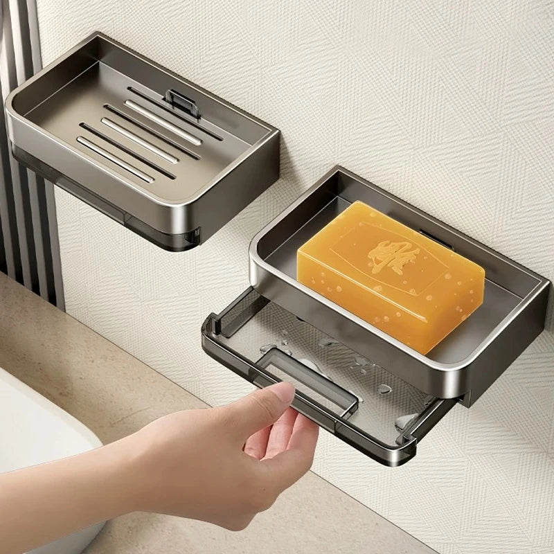 Metal Iron Wall Mounted Soap Dish with Drainage - Smarsty
