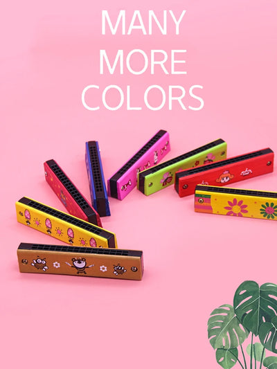 Children Wooden Harmonica Musical Instrument Toys Music Teaching Aids Puzzle Early Education Kindergarten Beginners TMZ - Smarsty