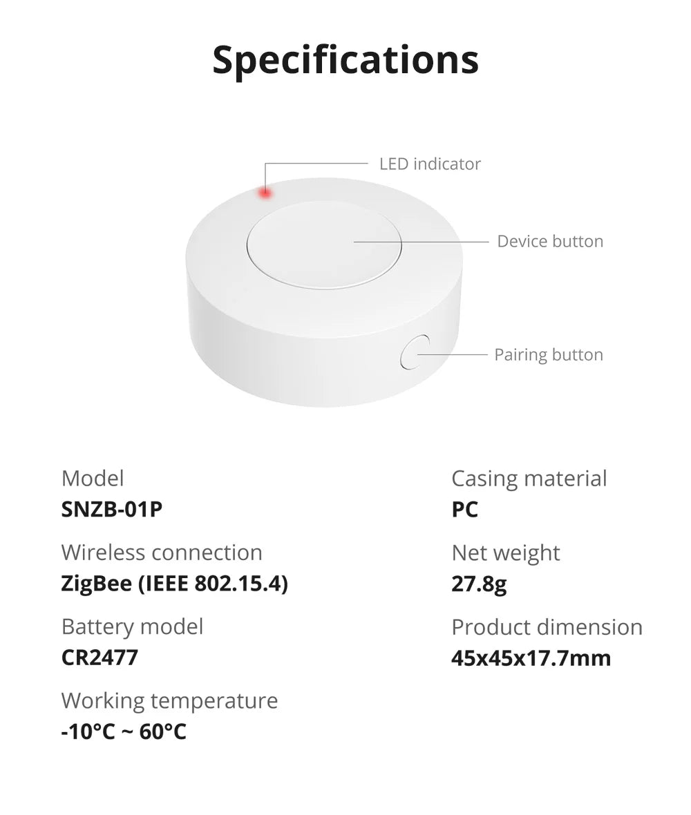 Zigbee Wireless Switch for Smart Home Automation - Smarsty