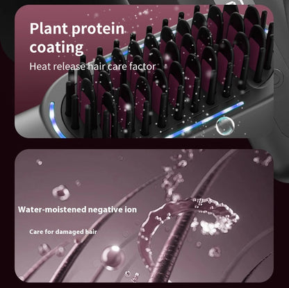 Wireless Hair Straightener Comb with Negative Ions - Smarsty