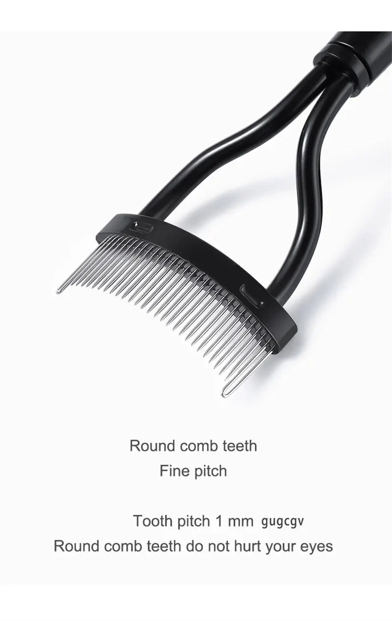 Black Foldable Eyelash Brush Comb for Perfectly Separated Lashes - Smarsty