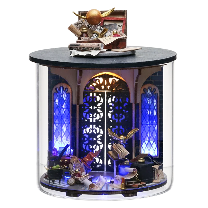 Mini DIY kit for doll house making and assembling room models toys home and bedroom decorations with furniture wooden crafts by Smarsty