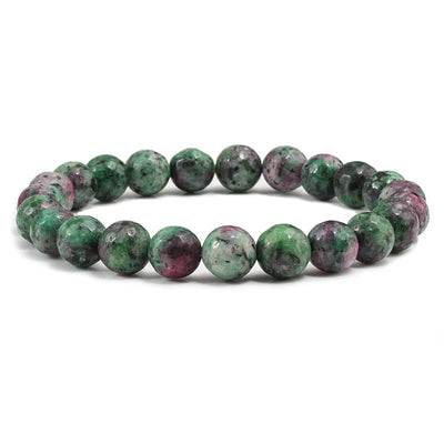 Natural Epidote Zoisite Stone Bead Bracelet for Men - Smarsty