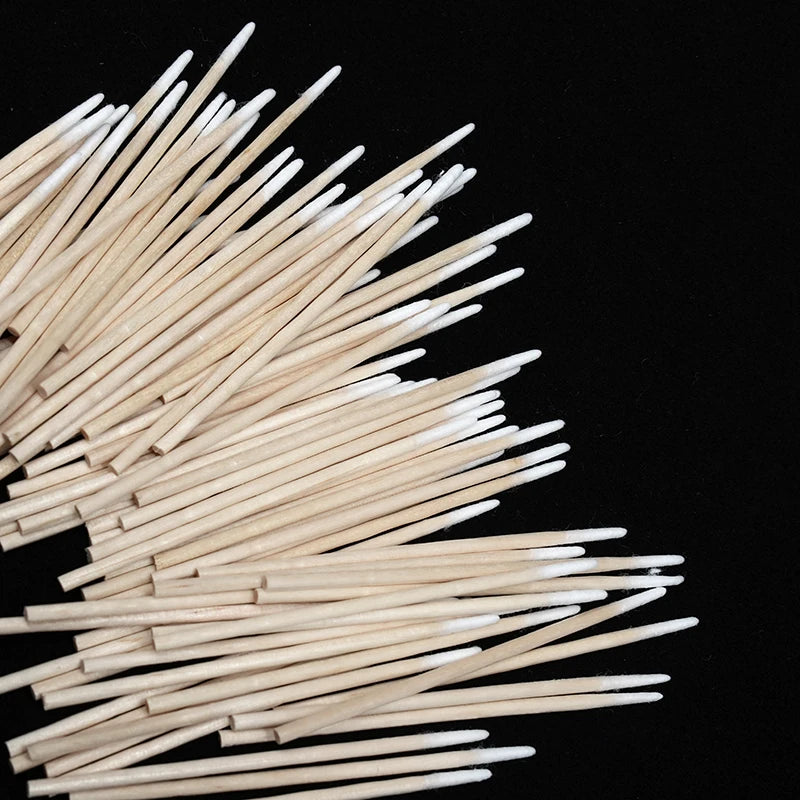 300 Pcs Wooden Cotton Swabs for Nail Polish Removal - Smarsty