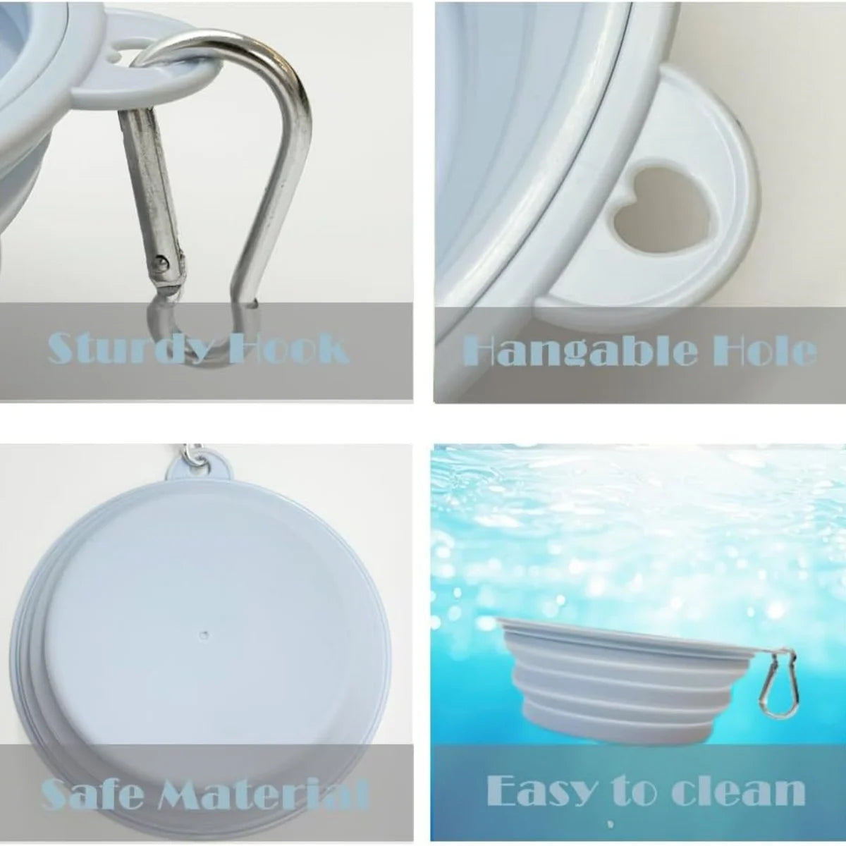 Collapsible Silicone Dog Bowls for Travel and Camping - Smarsty
