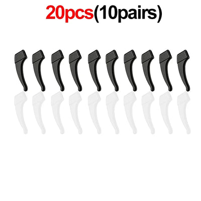 2/40pcs Silicone Ear Hook Anti-slip Glasses Leg Ear Sleeve Bracket Fastener Sunglasses Accessories Grip Anti-fall Eyewear Holder - Smarsty